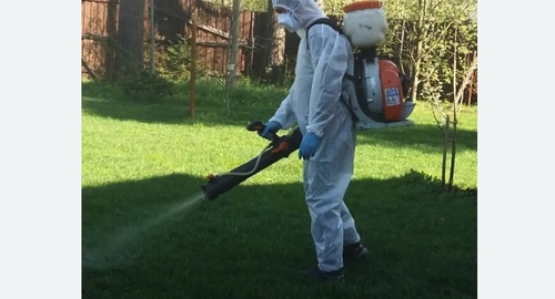 Обработка участка от клещей в Ленинске